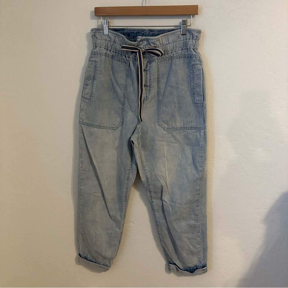 Free People We The Free Paperbag‎ Cotton / Linen Drawstring Pants Size XS